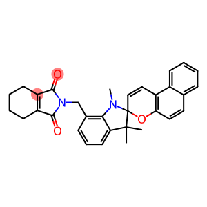 N-[[1',3',3'-Trimethylspiro[3H-naphtho[2,1-b]pyran-3,2'-indolin]-7'-yl]methyl]-3,4,5,6-tetrahydrophthalimide