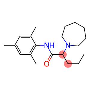 N-(2,4,6-Trimethylphenyl)-2-[(hexahydro-1H-azepin)-1-yl]pentanamide