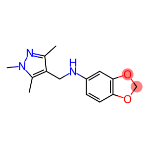 N-[(1,3,5-trimethyl-1H-pyrazol-4-yl)methyl]-2H-1,3-benzodioxol-5-amine