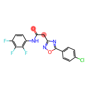 N1-(2,3,4-trifluorophenyl)-2-[5-(4-chlorophenyl)-1,2,4-oxadiazol-3-yl]acetamide