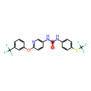 N-{6-[3-(trifluoromethyl)phenoxy]-3-pyridyl}-N'-{4-[(trifluoromethyl)thio]phenyl}urea