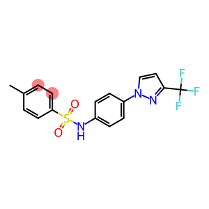 N1-{4-[3-(trifluoromethyl)-1H-pyrazol-1-yl]phenyl}-4-methylbenzene-1-sulfonamide