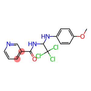 N-[2,2,2-trichloro-1-(4-methoxyanilino)ethyl]nicotinamide