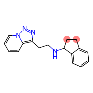 N-(2-{[1,2,4]triazolo[3,4-a]pyridin-3-yl}ethyl)-2,3-dihydro-1H-inden-1-amine