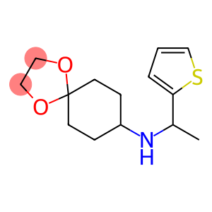 N-[1-(thiophen-2-yl)ethyl]-1,4-dioxaspiro[4.5]decan-8-amine