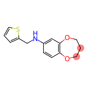 N-(thiophen-2-ylmethyl)-3,4-dihydro-2H-1,5-benzodioxepin-7-amine