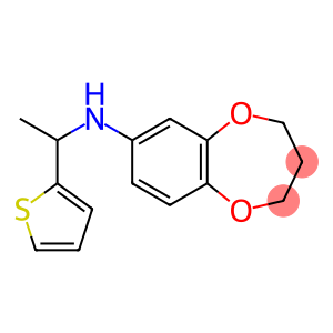 N-[1-(thiophen-2-yl)ethyl]-3,4-dihydro-2H-1,5-benzodioxepin-7-amine