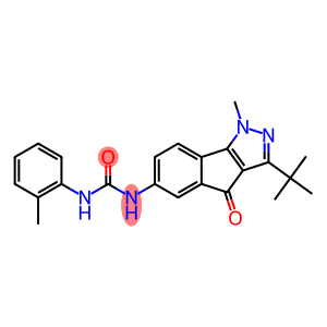 N-(3-(TERT-BUTYL)-1-METHYL-4-OXOINDENO[2,3-D]PYRAZOL-6-YL)((2-METHYLPHENYL)AMINO)FORMAMIDE
