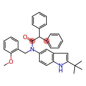 N-(2-TERT-BUTYL-(1H)-INDOL-5-YL)-N-(2-METHOXYBENZYL)DIPHENYLACETAMIDE