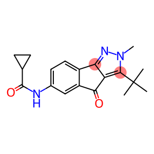 N-(3-(TERT-BUTYL)-2-METHYL-4-OXOINDENO[3,2-C]PYRAZOL-6-YL)CYCLOPROPYLFORMAMIDE