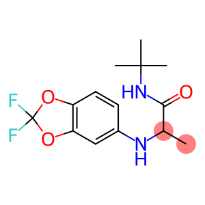 N-tert-butyl-2-[(2,2-difluoro-2H-1,3-benzodioxol-5-yl)amino]propanamide