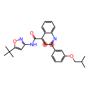 N-(5-tert-butyl-3-isoxazolyl)-2-(3-isobutoxyphenyl)-4-quinolinecarboxamide