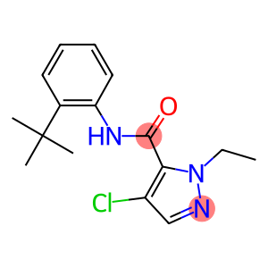 N-(2-tert-butylphenyl)-4-chloro-1-ethyl-1H-pyrazole-5-carboxamide