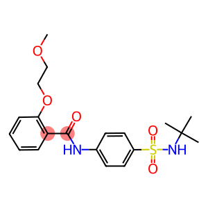 N-{4-[(tert-butylamino)sulfonyl]phenyl}-2-(2-methoxyethoxy)benzamide