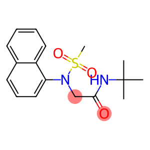 N-(tert-butyl)-2-[(methylsulfonyl)(1-naphthyl)amino]acetamide