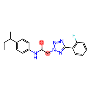 N-(4-sec-butylphenyl)-2-[5-(2-fluorophenyl)-2H-tetraazol-2-yl]acetamide