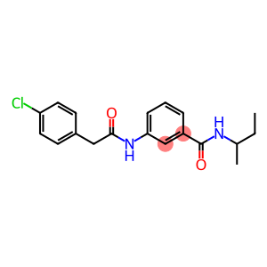 N-(sec-butyl)-3-{[2-(4-chlorophenyl)acetyl]amino}benzamide