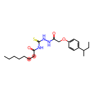 N-[(2-{2-[4-(sec-butyl)phenoxy]acetyl}hydrazino)carbothioyl]octanamide