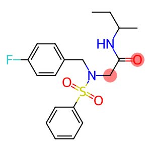 N-(sec-butyl)-2-[(4-fluorobenzyl)(phenylsulfonyl)amino]acetamide