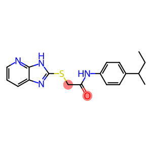 N-(4-sec-butylphenyl)-2-(3H-imidazo[4,5-b]pyridin-2-ylsulfanyl)acetamide