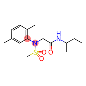 N-(sec-butyl)-2-[2,5-dimethyl(methylsulfonyl)anilino]acetamide