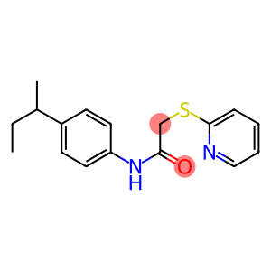 N1-[4-(sec-butyl)phenyl]-2-(2-pyridylthio)acetamide