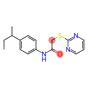 N1-[4-(sec-butyl)phenyl]-2-(pyrimidin-2-ylthio)acetamide