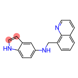 N-(quinolin-8-ylmethyl)-1H-indol-5-amine