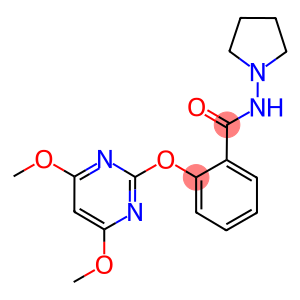 N-(PYRROLIDIN-1-YL)-2-[(4,6-DIMETHOXYPYRIMIDIN-2-YL)OXY]BENZAMIDE