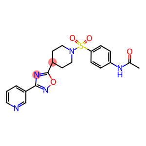 N-[4-((4-(3-(PYRIDIN-4-YL)-1,2,4-OXADIAZOL-5-YL)PIPERIDIN-1-YL)SULFONYL)PHENYL]ACETAMIDE