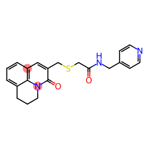 N-[(PYRIDIN-4-YL)METHYL]-[(2,3-DIHYDRO-5-OXO-(1H,5H)-BENZO[IJ]QUINOLIZIN-6-YL)METHYLTHIO]ACETAMIDE