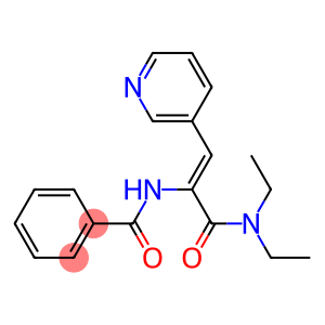 N-[2-(3-Pyridyl)-1-(diethylaminocarbonyl)ethenyl]benzamide