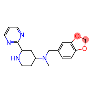 5-[[N-[2-(2-Pyrimidinyl)-4-piperidyl]-N-methylamino]methyl]-1,3-benzodioxole