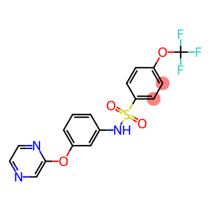 N-[3-(2-pyrazinyloxy)phenyl]-4-(trifluoromethoxy)benzenesulfonamide