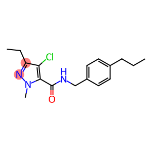 N-(4-Propylbenzyl)-1-methyl-3-ethyl-4-chloro-1H-pyrazole-5-carboxamide