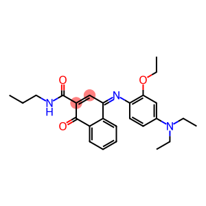 N-Propyl-4-[[2-ethoxy-4-(diethylamino)phenyl]imino]-1-oxo-1,4-dihydronaphthalene-2-carboxamide