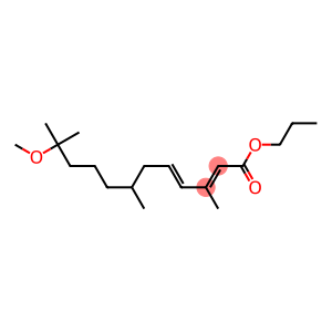 n-Propyl (2E,4E)-11-methoxy-3,7,11-trimethyl-2,4-dodecadienoate