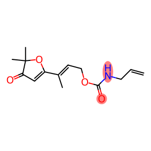 N-(2-Propenyl)carbamic acid (E)-3-[(4,5-dihydro-5,5-dimethyl-4-oxofuran)-2-yl]-2-butenyl ester