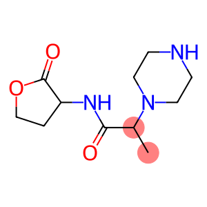 N-(2-oxooxolan-3-yl)-2-(piperazin-1-yl)propanamide