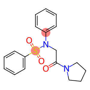 N-[2-OXO-2-(1-PYRROLIDINYL)ETHYL]-N-PHENYLBENZENESULFONAMIDE