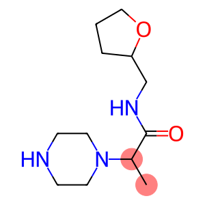 N-(oxolan-2-ylmethyl)-2-(piperazin-1-yl)propanamide