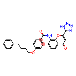 N-(4-oxo-2-(1H-tetrazol-5-yl)-4H-chromen-8-yl)-4-(4-phenylbutoxy)benzamide