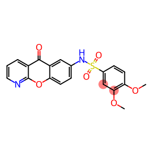 N1-(5-oxo-5H-chromeno[2,3-b]pyridin-7-yl)-3,4-dimethoxybenzene-1-sulfonamide