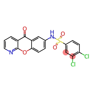 N1-(5-oxo-5H-chromeno[2,3-b]pyridin-7-yl)-3,4-dichlorobenzene-1-sulfonamide