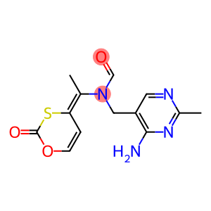 N-[1-(2-Oxo-4H-1,3-oxathiin-4-ylidene)ethyl]-N-[(4-amino-2-methyl-5-pyrimidinyl)methyl]formamide