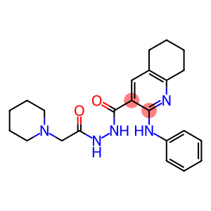 N'-[2-Piperidinoacetyl]-2-[(phenyl)amino]-5,6,7,8-tetrahydroquinoline-3-carbohydrazide