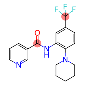 N-[2-(1-piperidinyl)-5-(trifluoromethyl)phenyl]nicotinamide