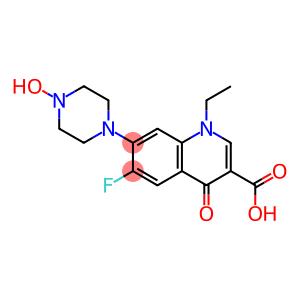 1-Ethyl-6-fluoro-1,4-dihydro-4-oxo-7-(1-piperazinyl-N-oxo)-3-quinolinecarboxylic Acid