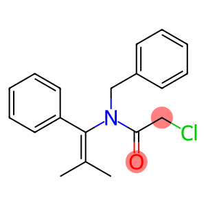 N-(1-Phenyl-2-methyl-1-propenyl)-N-benzyl-2-chloroacetamide