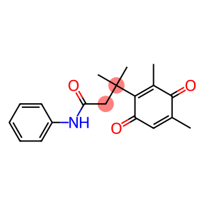 N-Phenyl-3,3-dimethyl-3-(2,4-dimethyl-3,6-dioxo-1,4-cyclohexadienyl)propanamide